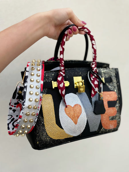 Hand Painted Evil Eye Birkin Bag - Frand Fashion