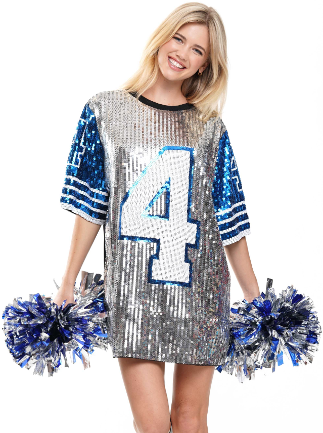 Lions Gameday Sequin Top One Size