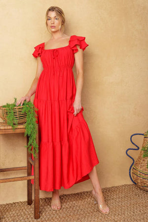 Aidan Dress Red