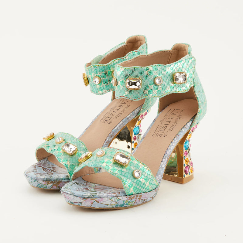 L'Artiste by Spring Step Jewell Mint Green Multi