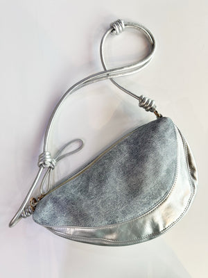 Josie Bag Denim Silver