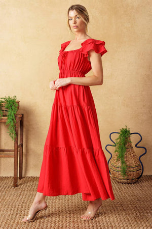 Aidan Dress Red