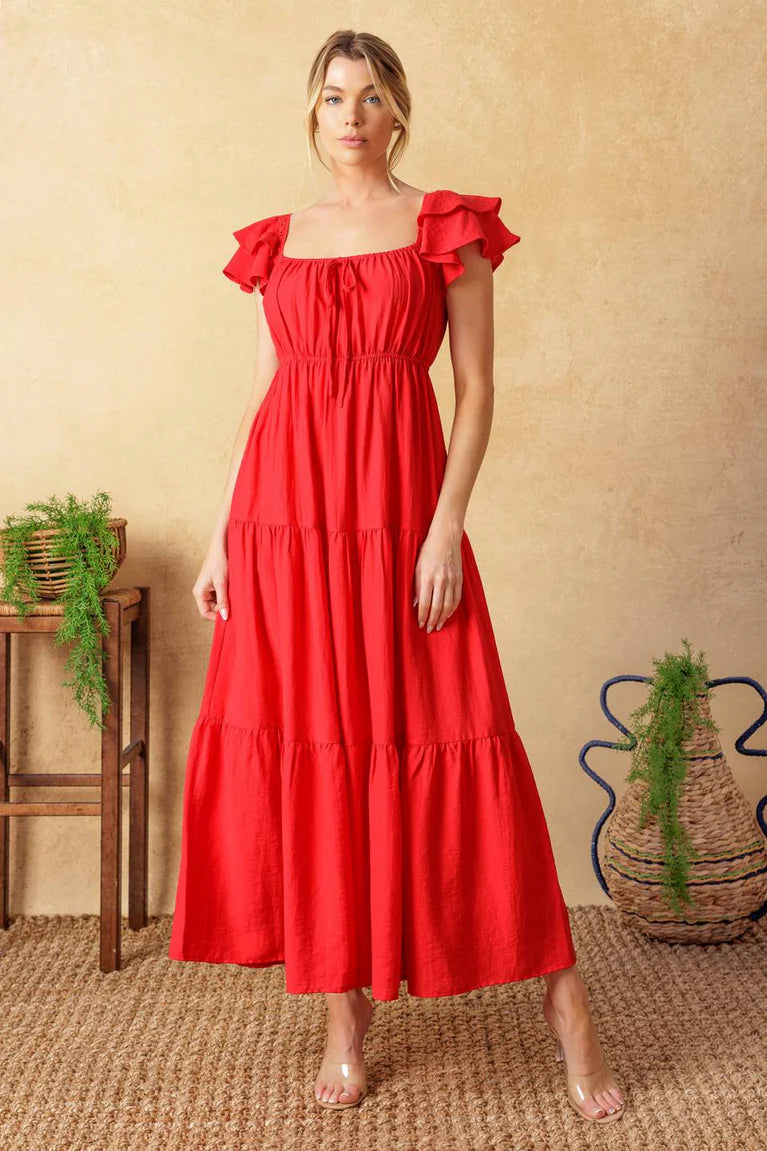 Aidan Dress Red